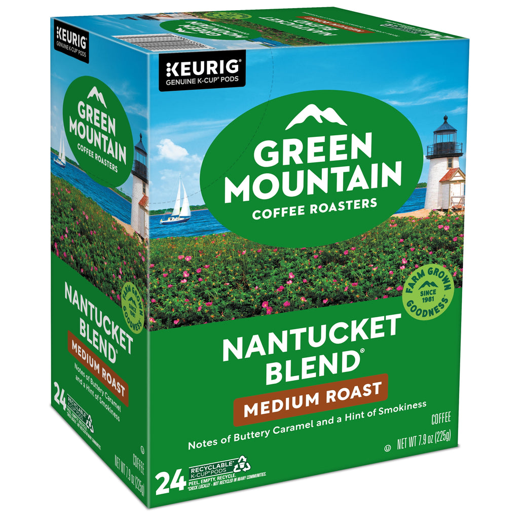 (4 pack) Green Mountain Coffee Roasters, Nantucket Blend Medium Roast K-Cup Coffee Pods, 24 Count