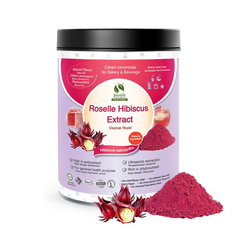 Bionutricia Roselle Hibiscus Extract Powder 7oz, High Antioxidant, Natural & Concentrate, Perfect for Tea & Beverage, Non-GMO, No Artificial Additives