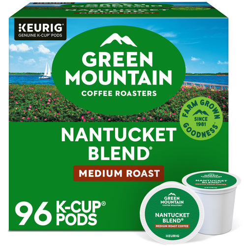(4 pack) Green Mountain Coffee Roasters, Nantucket Blend Medium Roast K-Cup Coffee Pods, 24 Count
