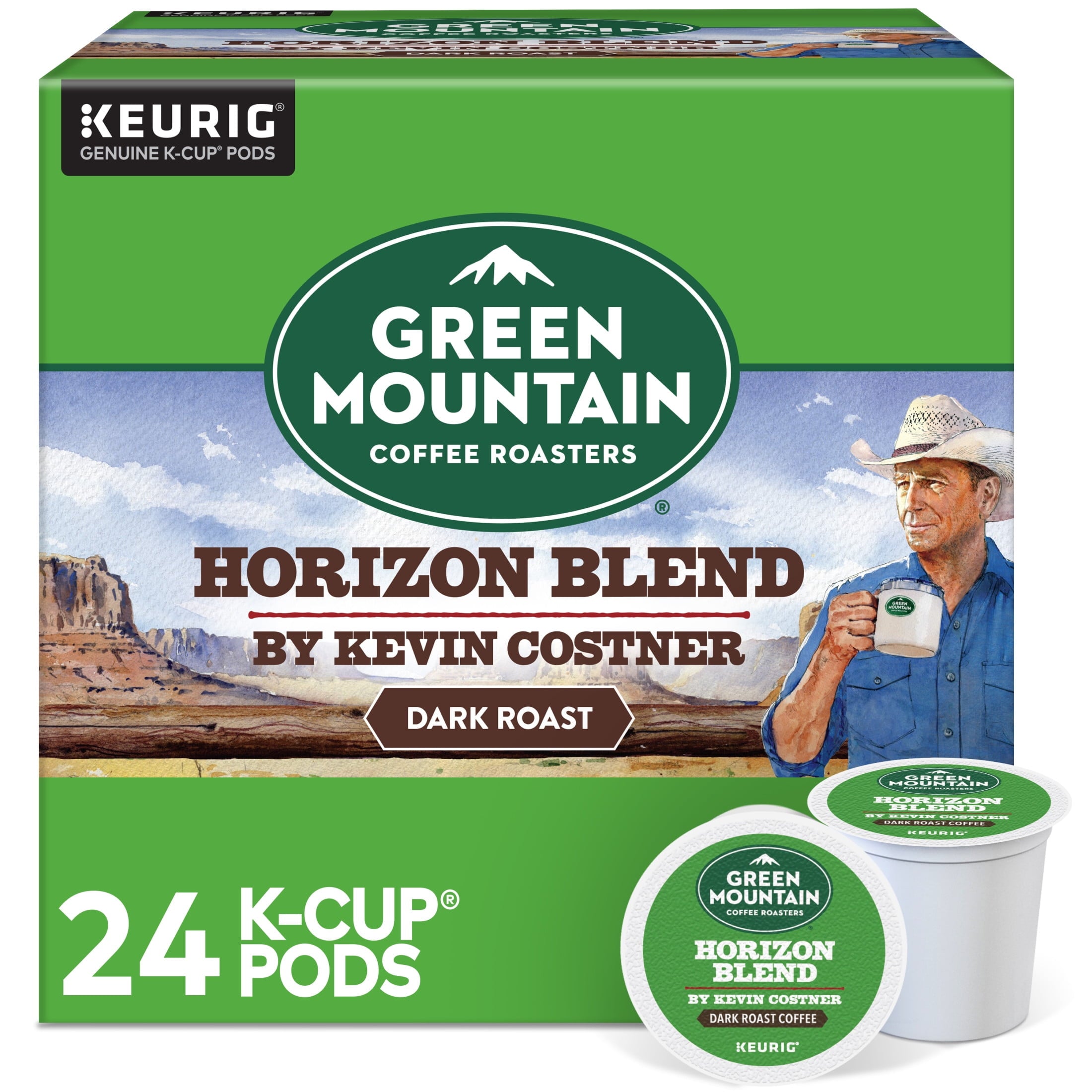 (4 pack) Green Mountain Coffee Roasters, Nantucket Blend Medium Roast K-Cup Coffee Pods, 24 Count